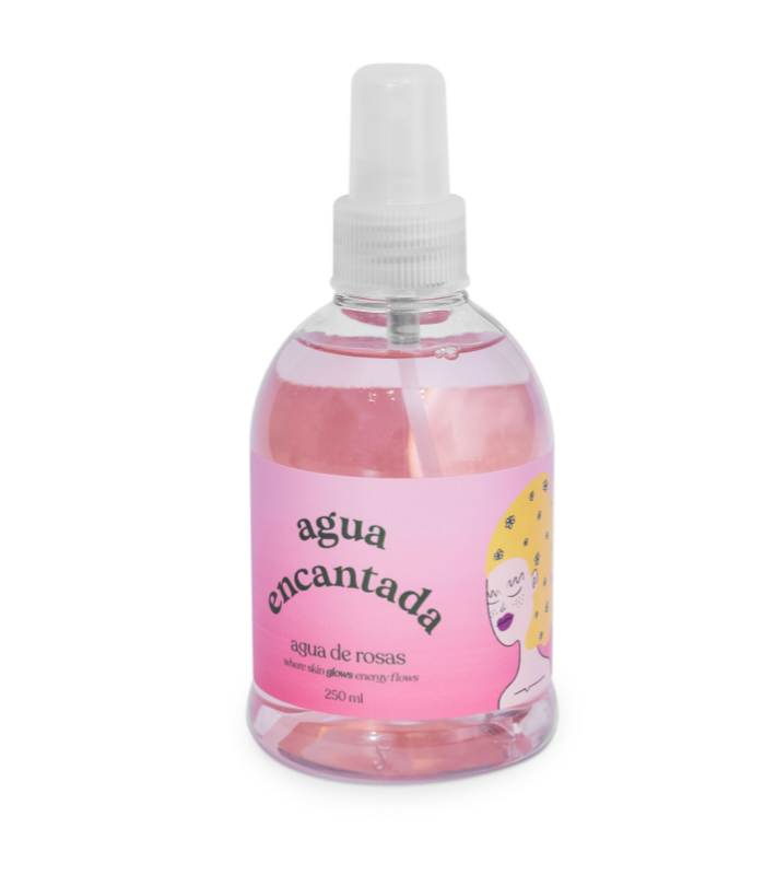Agua Encantada - Spray de Agua de Rosas, Tónico Facial Hidratante y Antienvejecimiento, Vegano (120ml)